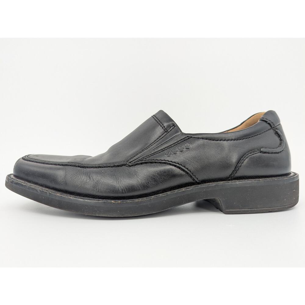 EUC Black Leather Ecco Loafers w Arch Support Size 42 (US 8 - 8.5) SAS Diplomat